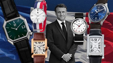 montre macron gq